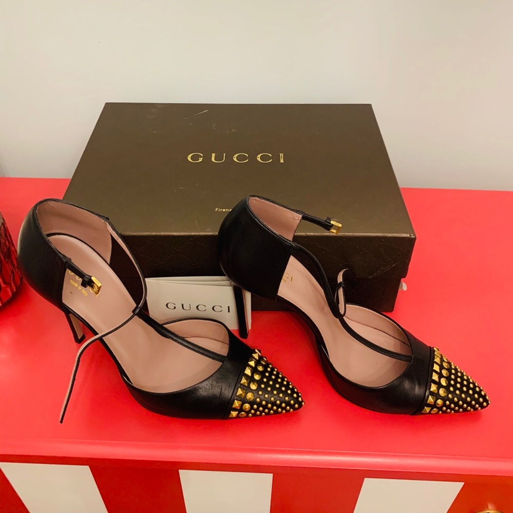 Gucci studded Coline Pumps